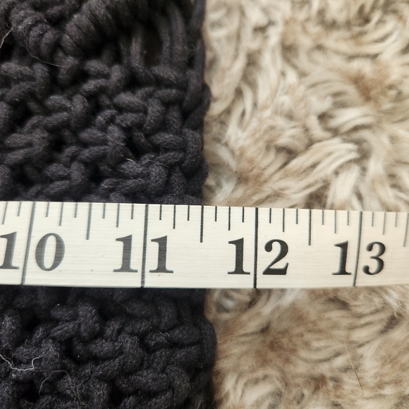 Danielle Nicole Macrame‎ Crochet Crossbody Bag Black With Wood Handles - Picture 8 of 9